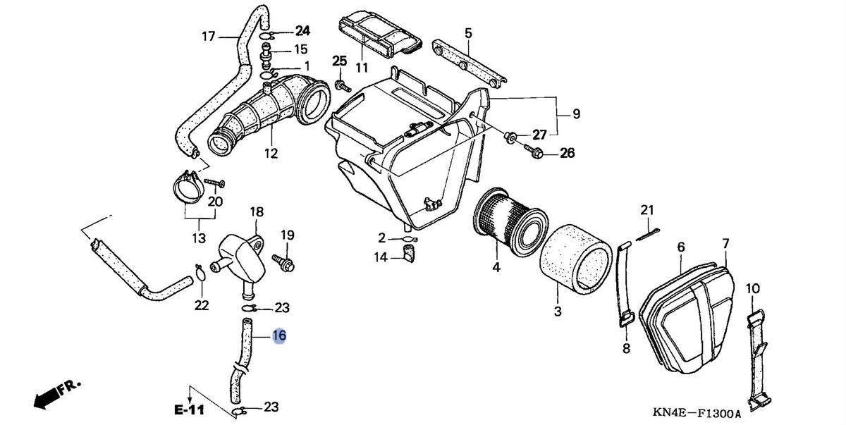 Honda OEM part 17371-KRL-000