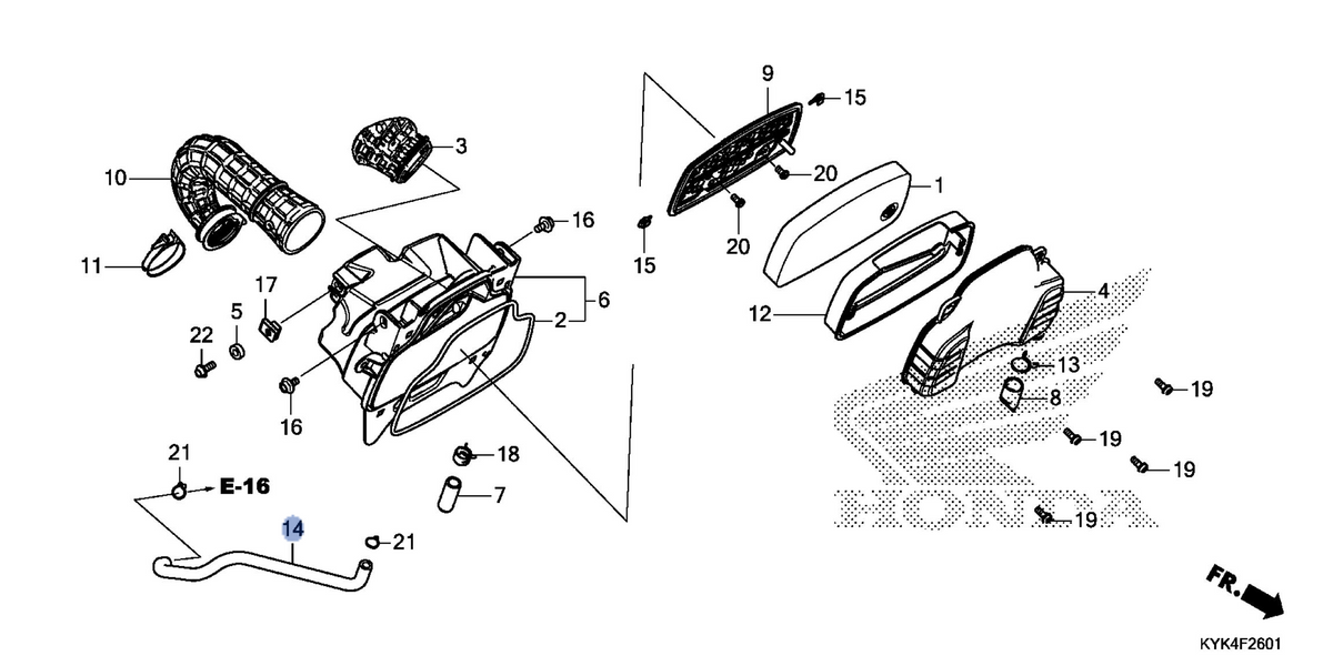 Honda OEM part 17371-KYK-D10