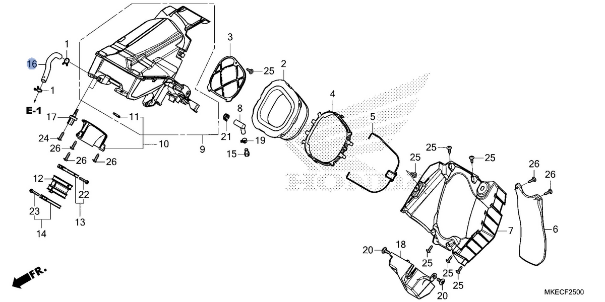 Honda OEM part 17371-MKE-AF0