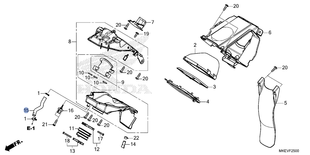 Honda OEM part 17371-MKE-B50