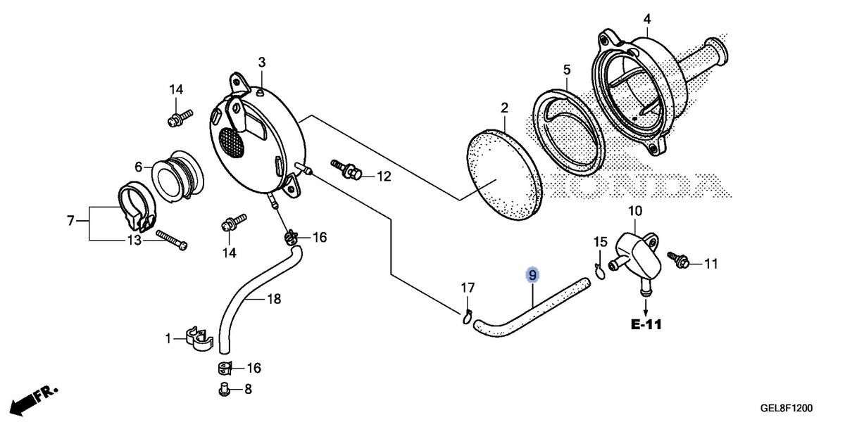 Honda OEM part 17372-GEL-A80