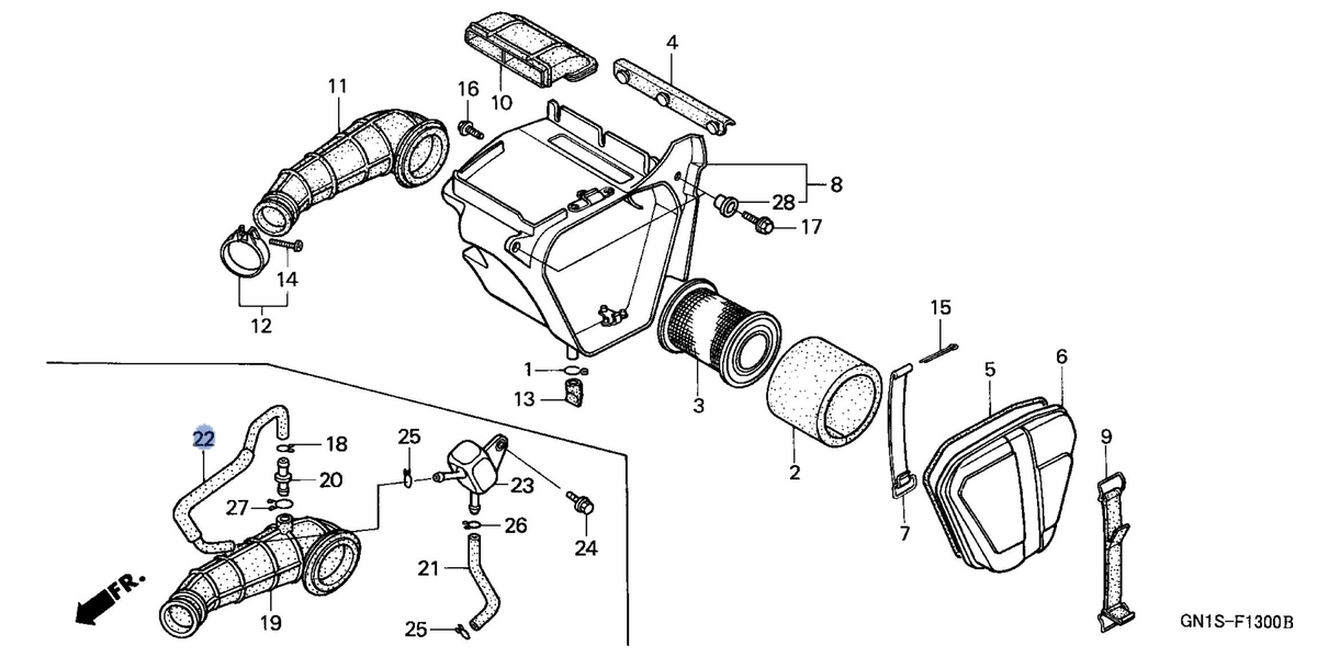 Honda OEM part 17372-GN1-A40