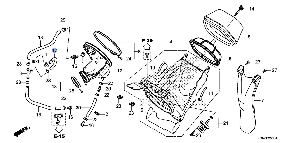 Honda OEM part 17372-KRN-A80