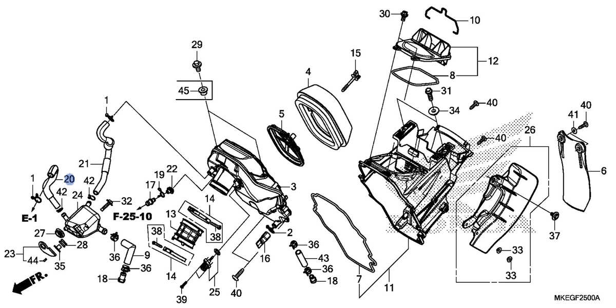 Honda OEM part 17372-MKE-A50