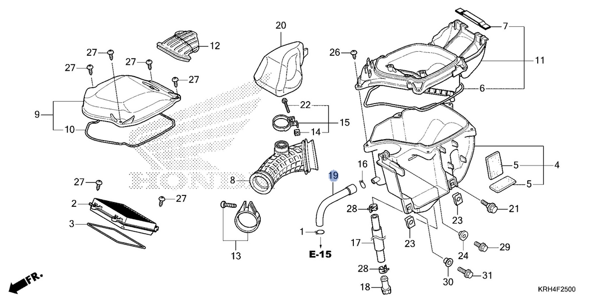 Honda OEM part 17373-KRE-850