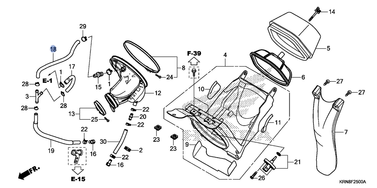 Honda OEM part 17374-KRN-A80