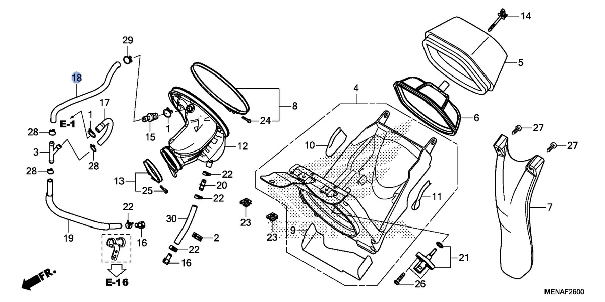 Honda OEM part 17374-MEN-A70