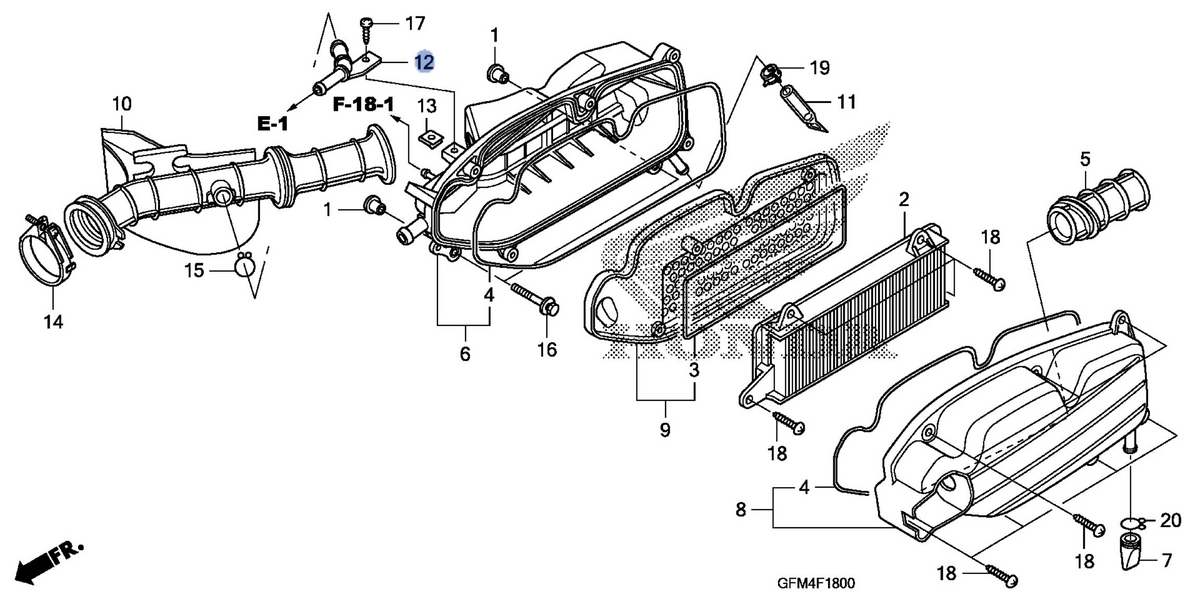 Honda OEM part 17375-GFM-900