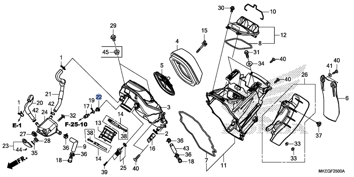 Honda OEM part 17375-MKE-A50