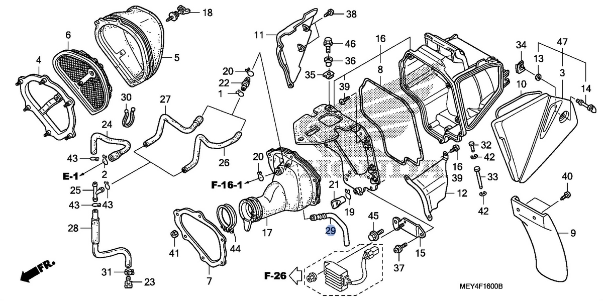 Honda OEM part 17376-MEY-720