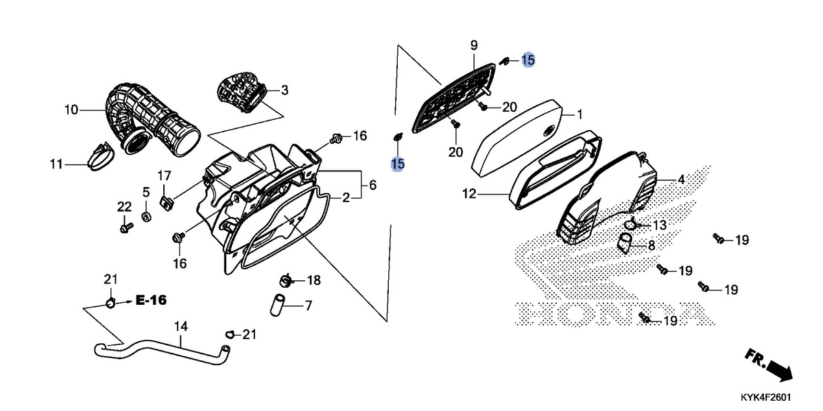 Honda OEM part 17390-KYK-D10