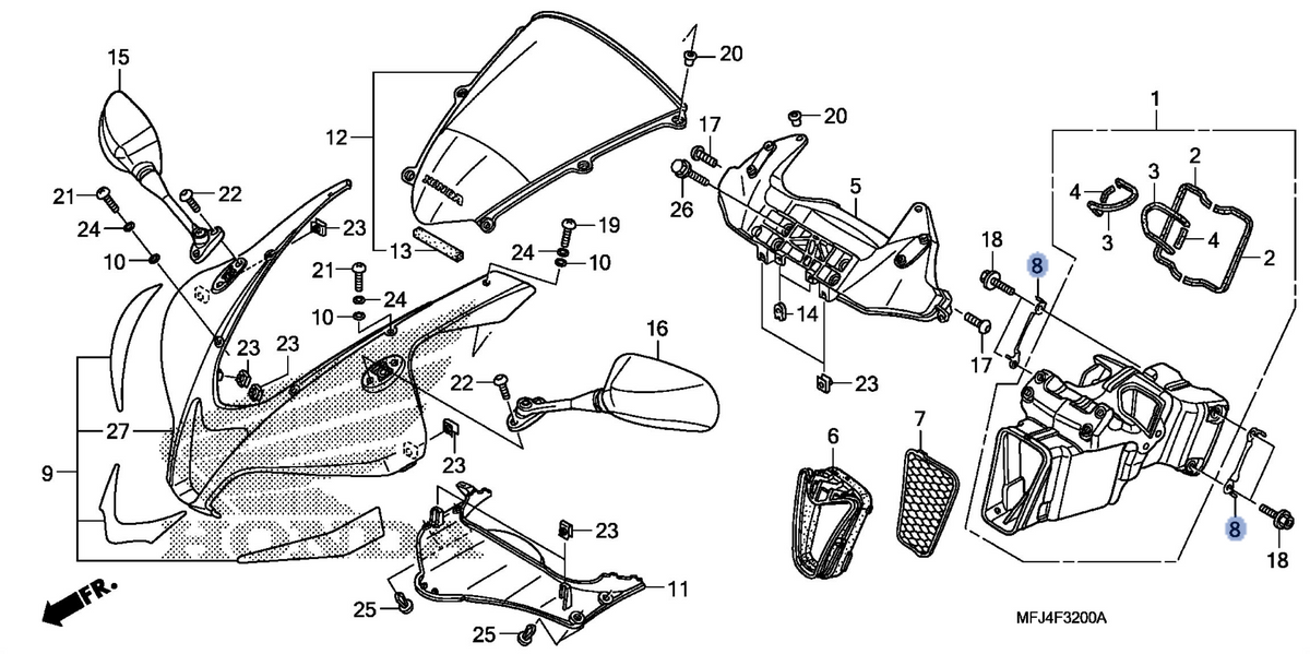 Honda OEM part 17390-MFJ-D00