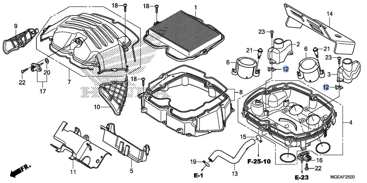 Honda OEM part 17390-MGE-000