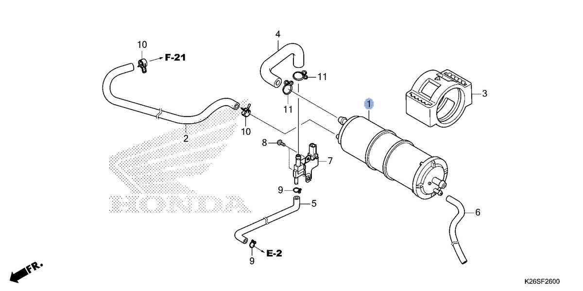 Honda OEM part 17410-GFM-K01