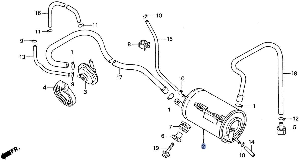 Honda OEM part 17410-KBG-732