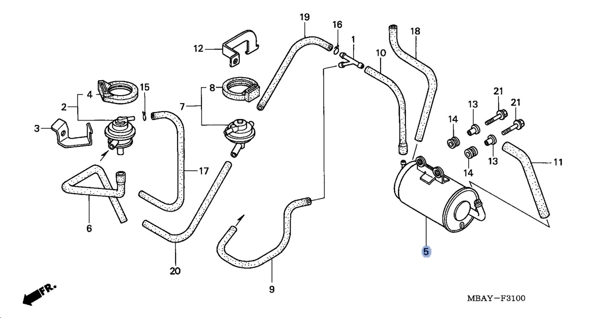 Honda OEM part 17410-MBA-772