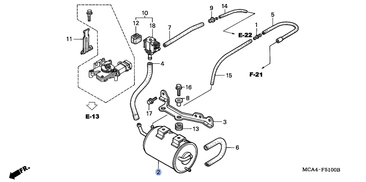 Honda OEM part 17410-MCA-A00