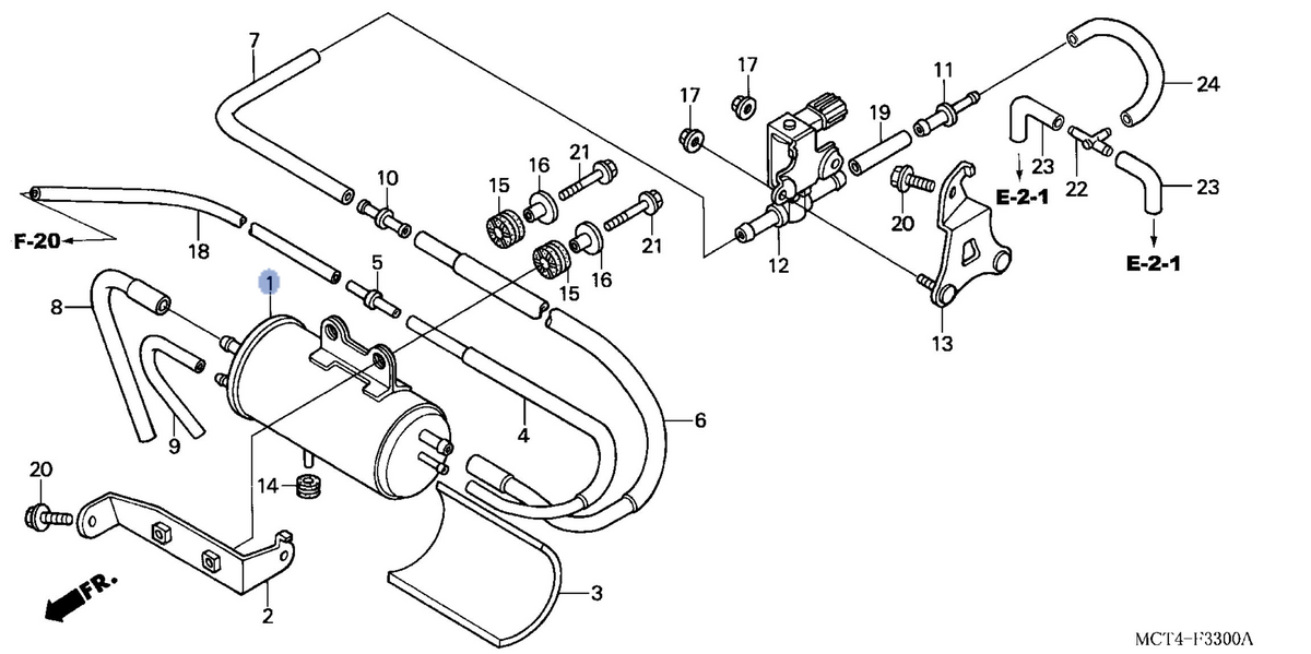 Honda OEM part 17410-MCT-681