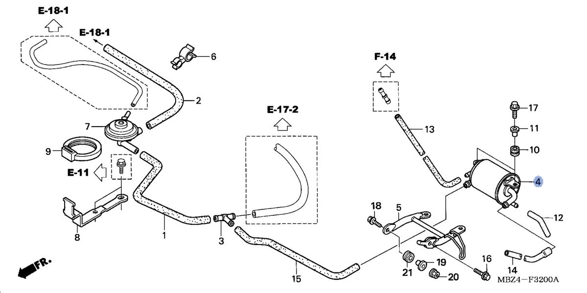 Honda OEM part 17410-MCZ-770