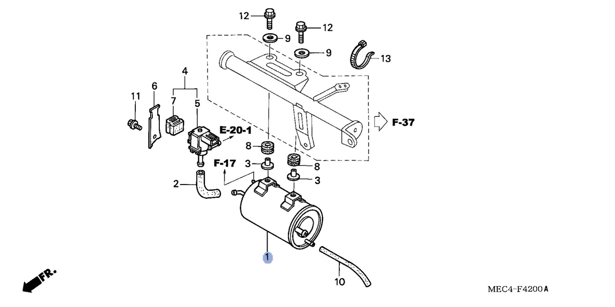 Honda OEM part 17410-MEC-771
