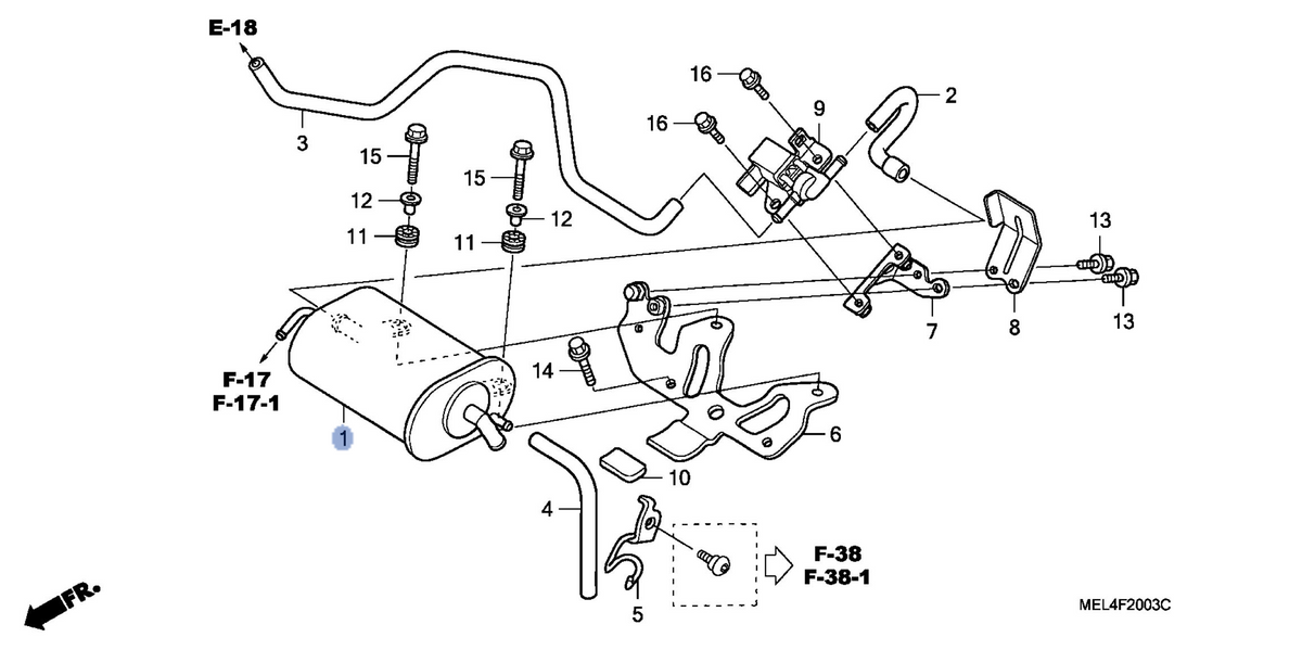 Honda OEM part 17410-MEL-771