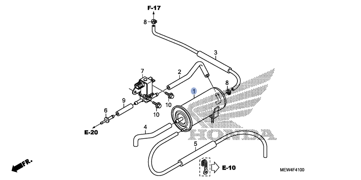 Honda OEM part 17410-MEW-L02