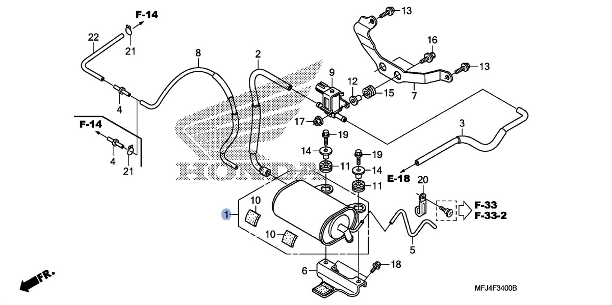 Honda OEM part 17410-MFJ-L00