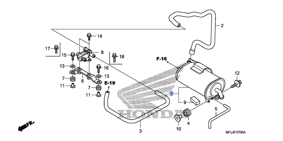 Honda OEM part 17410-MFL-771