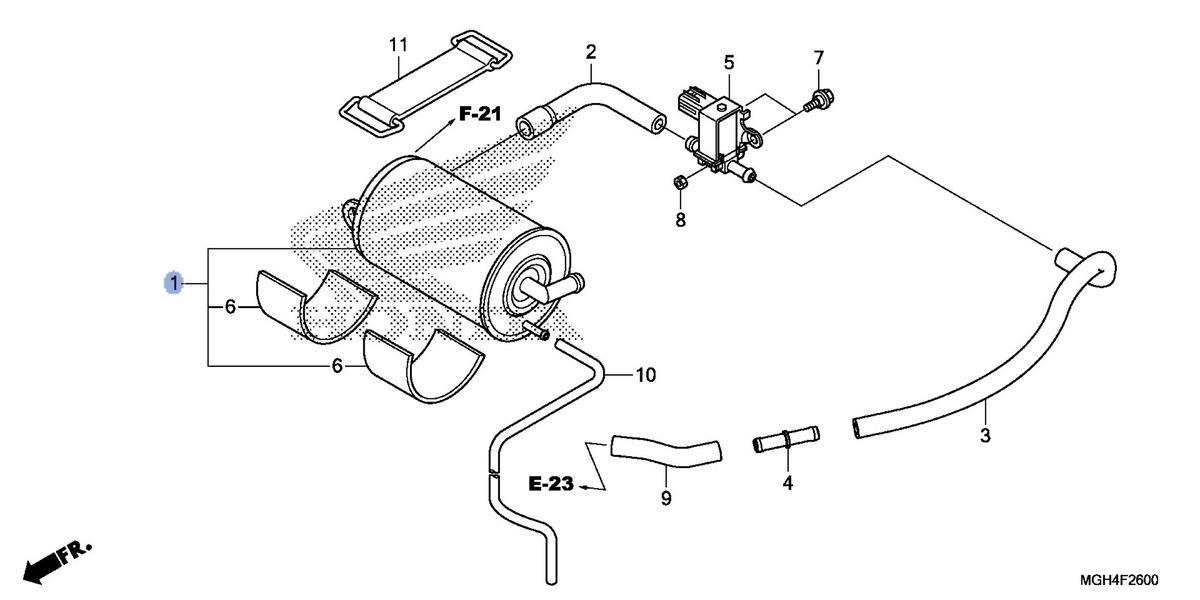 Honda OEM part 17410-MGH-T51
