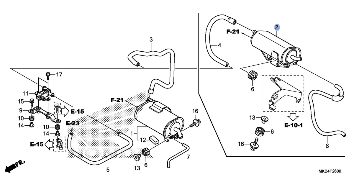 Honda OEM part 17410-MGP-A81