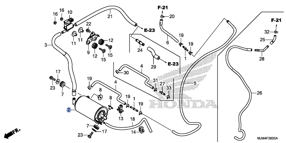 Honda OEM part 17410-MJM-A01