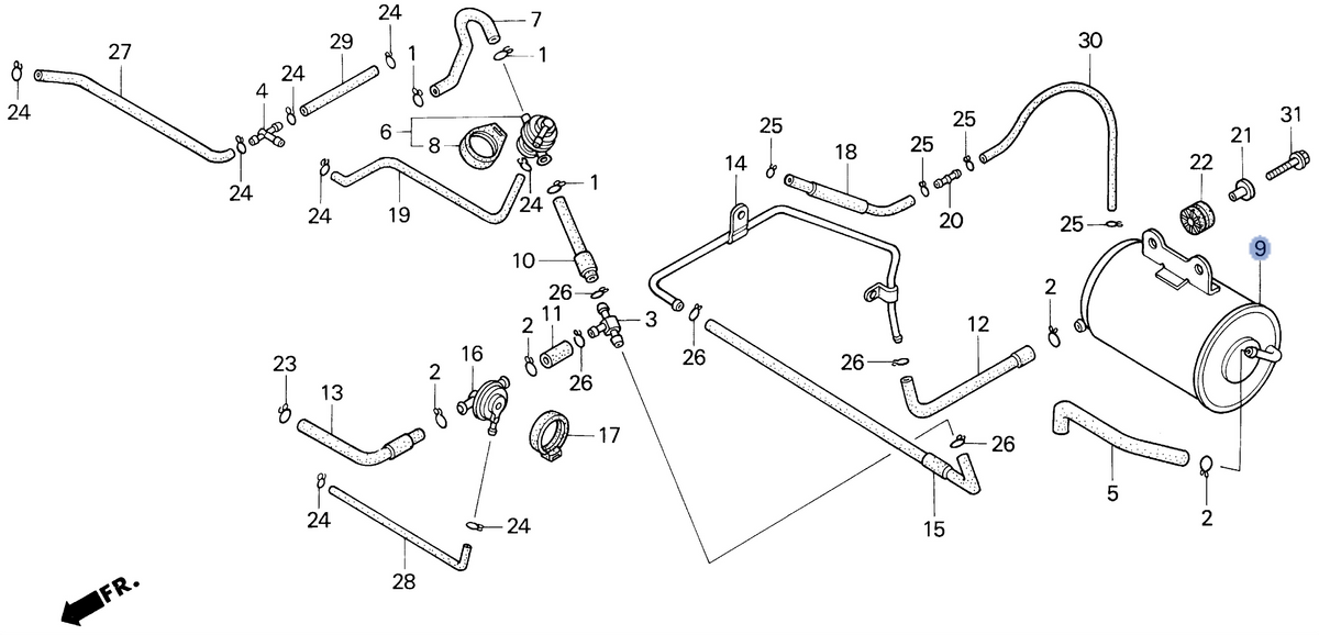 Honda OEM part 17410-MR1-682