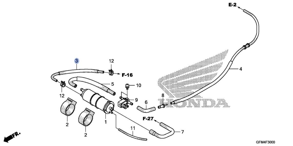 Honda OEM part 17411-GFM-A00