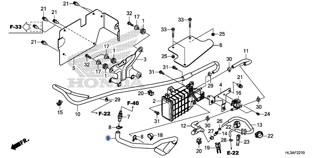 Honda OEM part 17411-HL3-G00