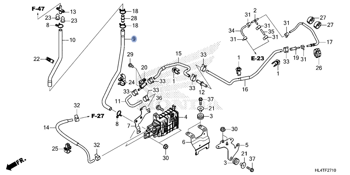 Honda OEM part 17411-HL4-D70