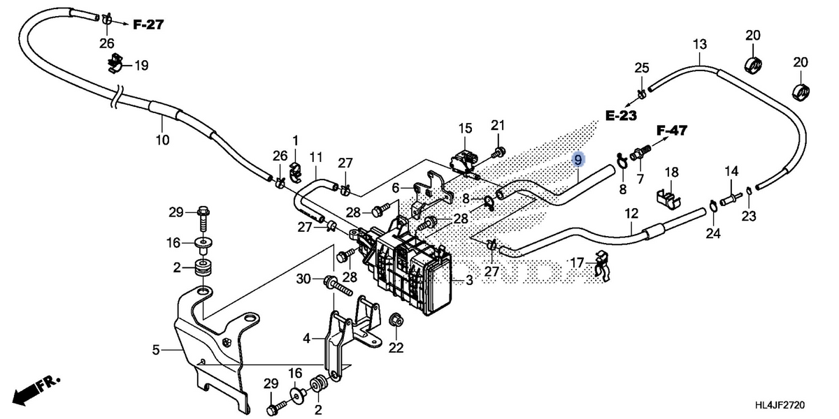 Honda OEM part 17411-HL4-G00