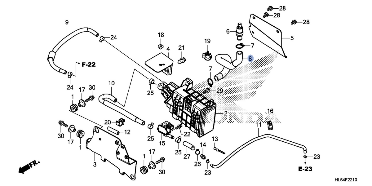 Honda OEM part 17411-HL5-M20