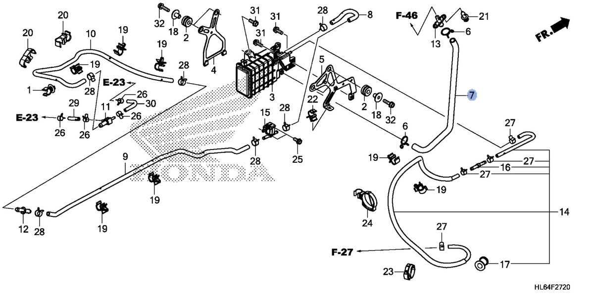 Honda OEM part 17411-HL6-A00