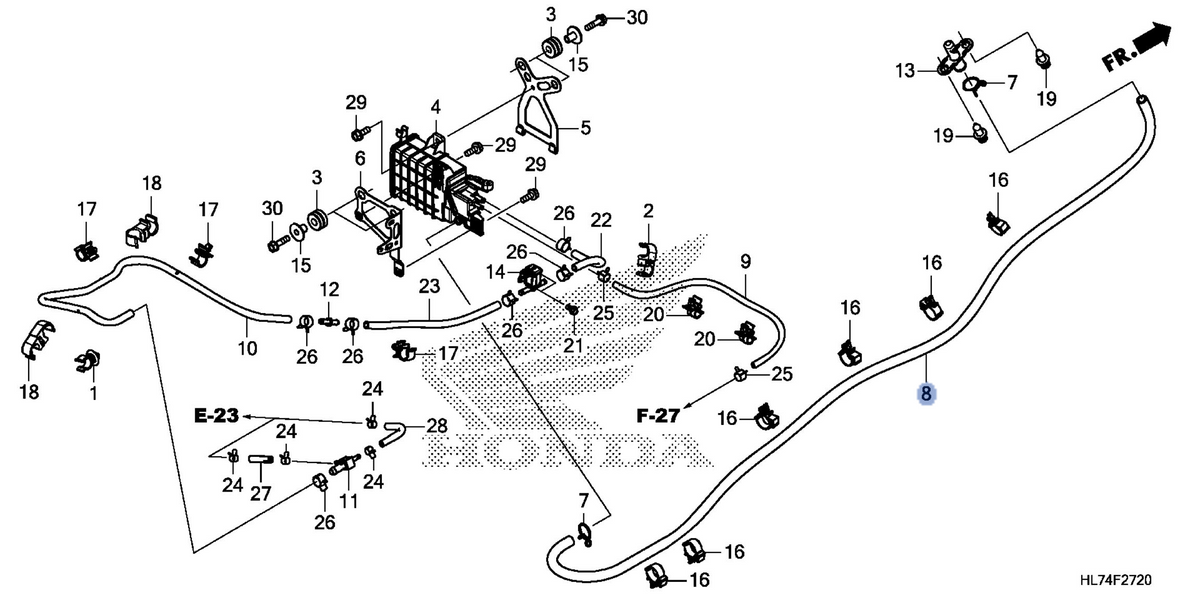 Honda OEM part 17411-HL7-A20