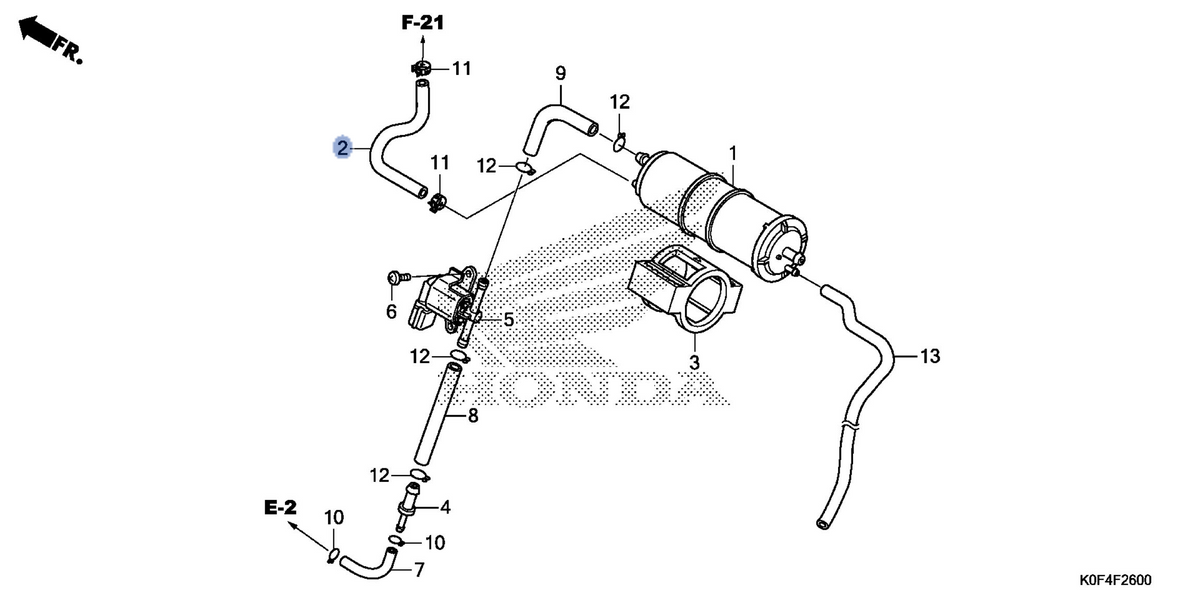 Honda OEM part 17411-K0F-A00