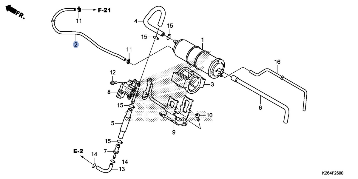 Honda OEM part 17411-K26-910