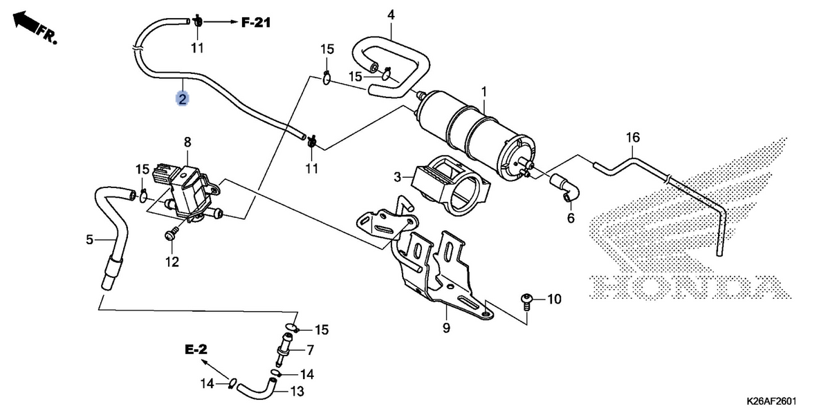 Honda OEM part 17411-K26-C30