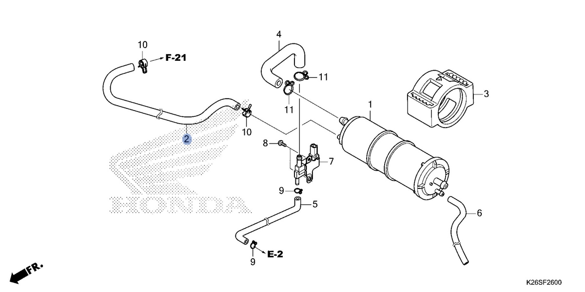 Honda OEM part 17411-K26-G10