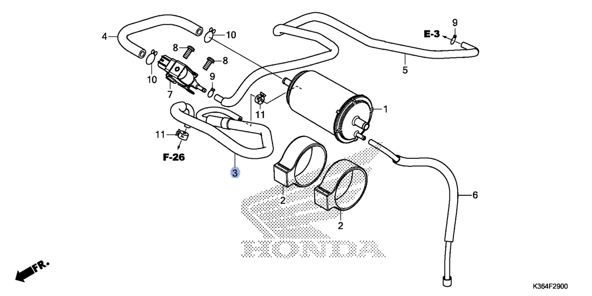 Honda OEM part 17411-K36-A00