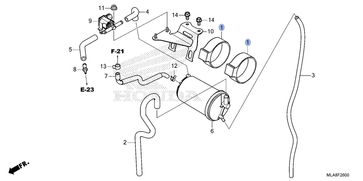 Honda OEM part 17411-KPP-930
