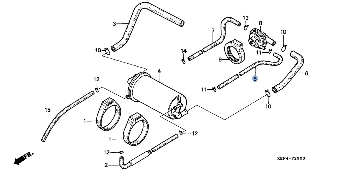 Honda OEM part 17411-KR3-790