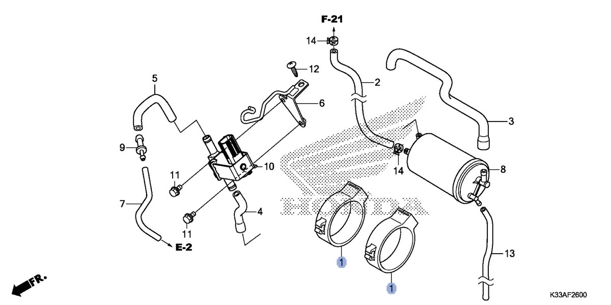 Honda OEM part 17411-KYJ-900
