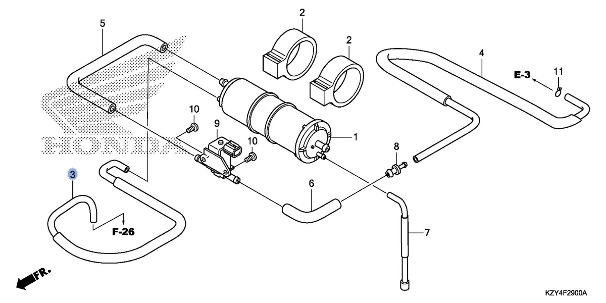 Honda OEM part 17411-KZY-700