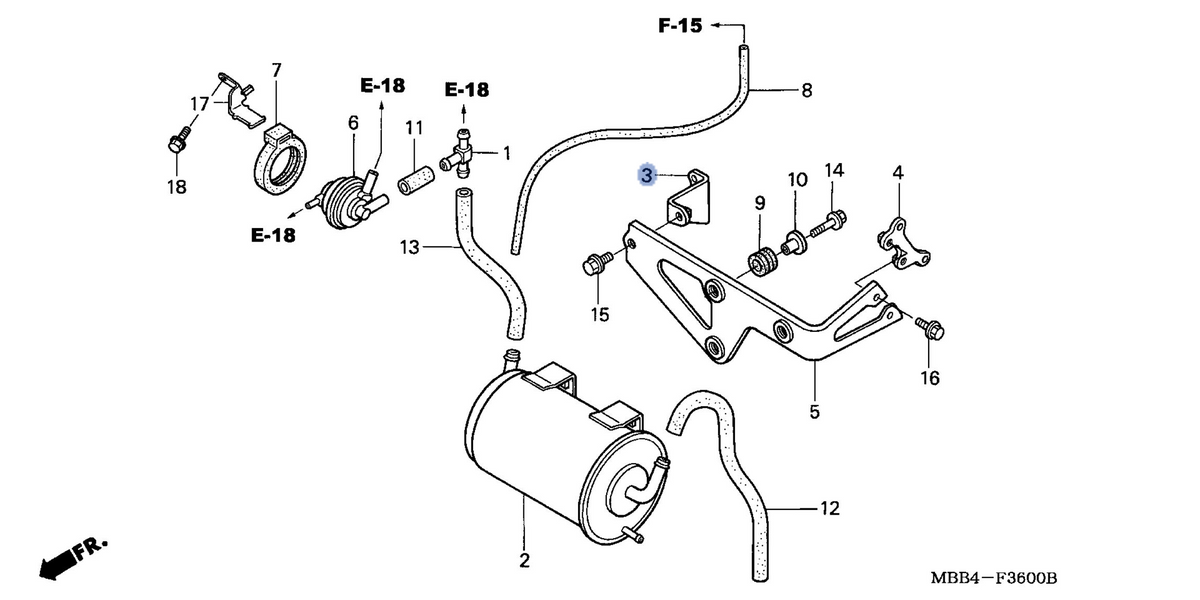 Honda OEM part 17411-MBB-680