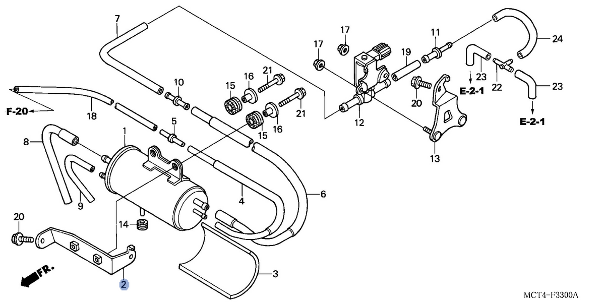 Honda OEM part 17411-MCT-680